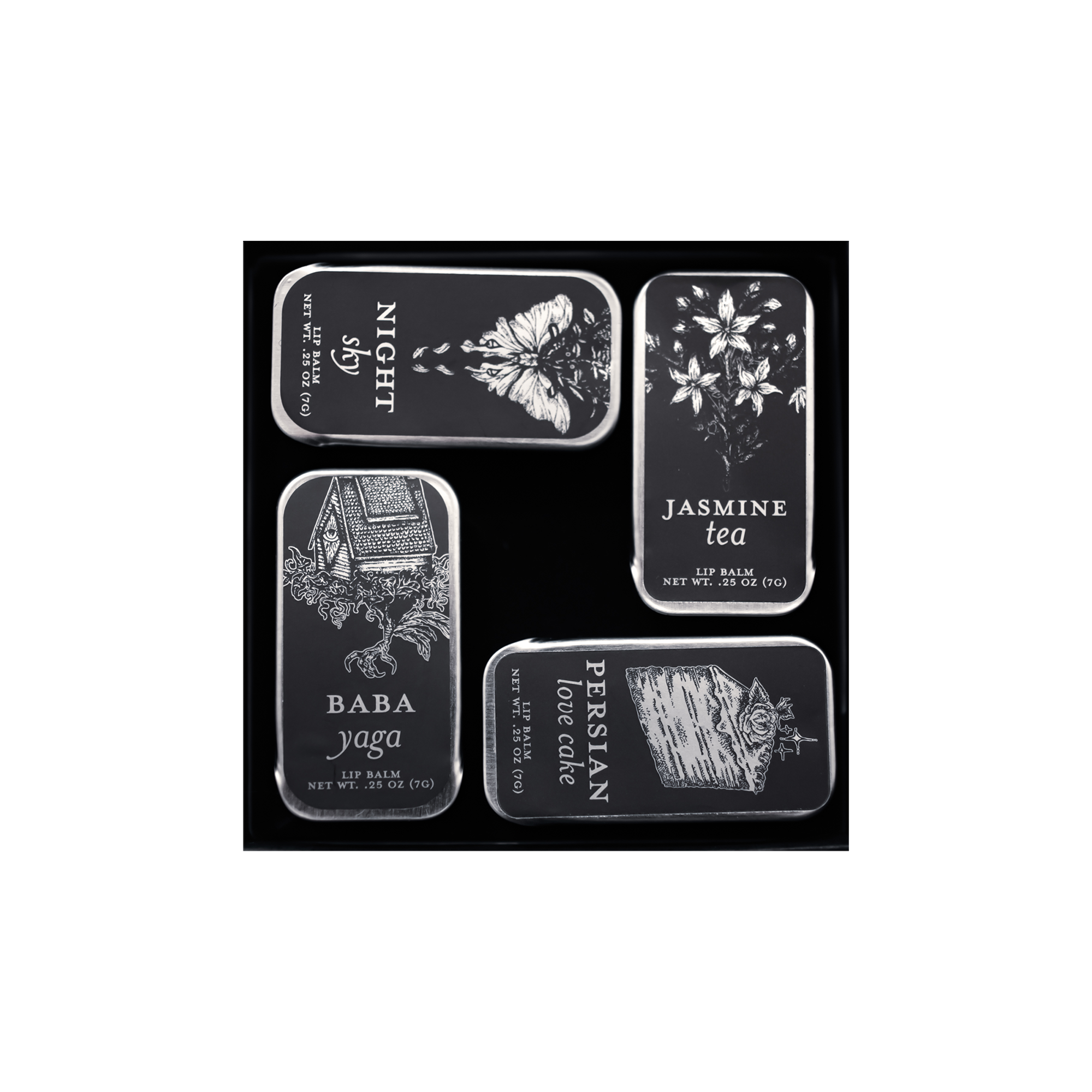 Lip Balm Gift Set — Floral, Spicy, Woods, and Herbal Lip Balms