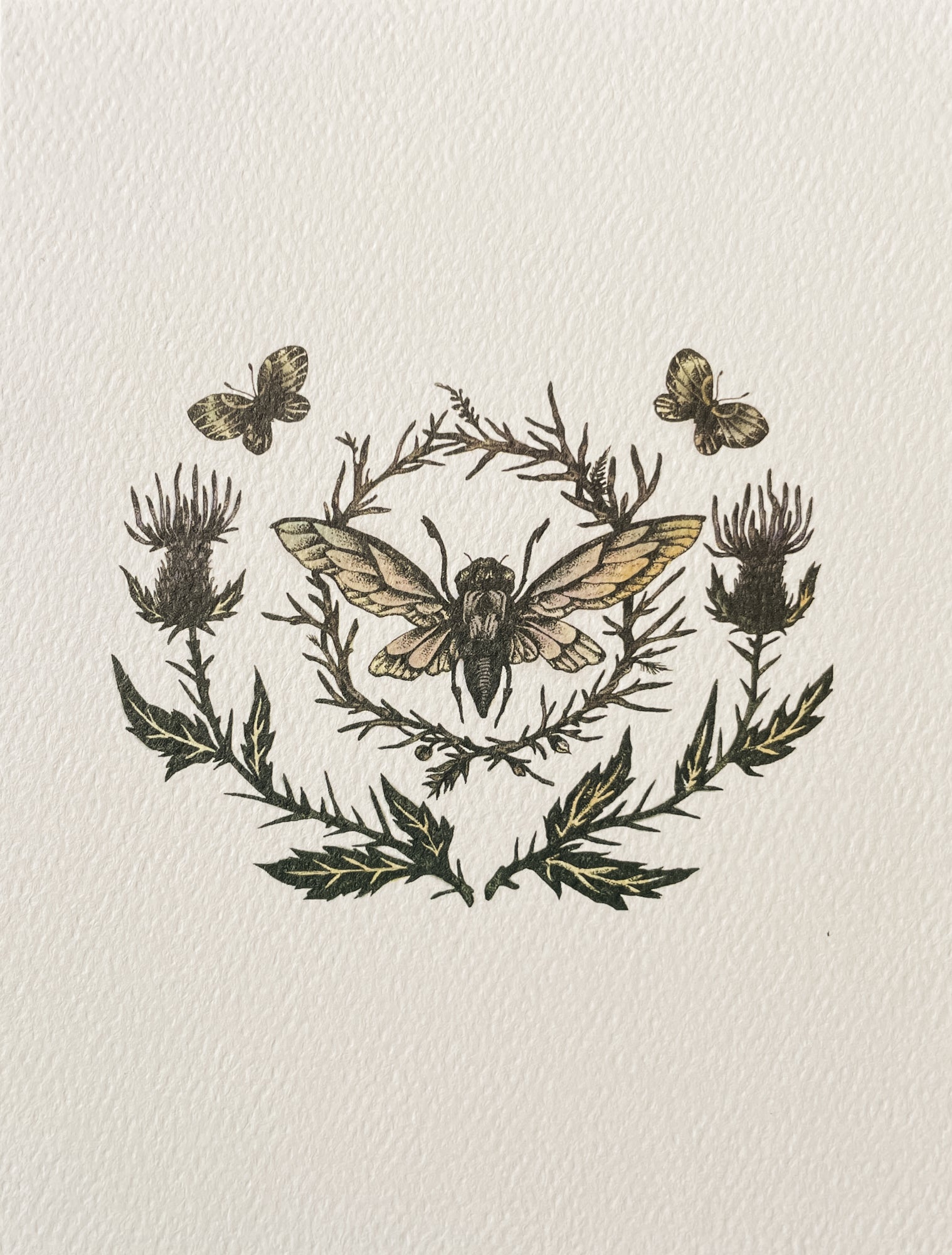 Perfumed Card: Cicada Wreath
