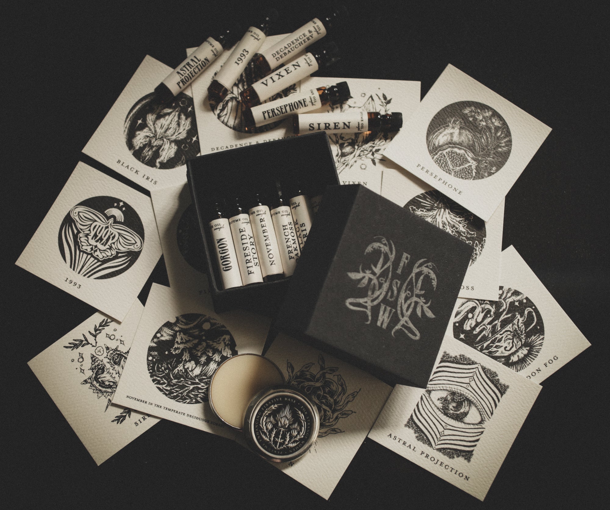 Full Perfume Oil Sample Collection - natural botanical scents