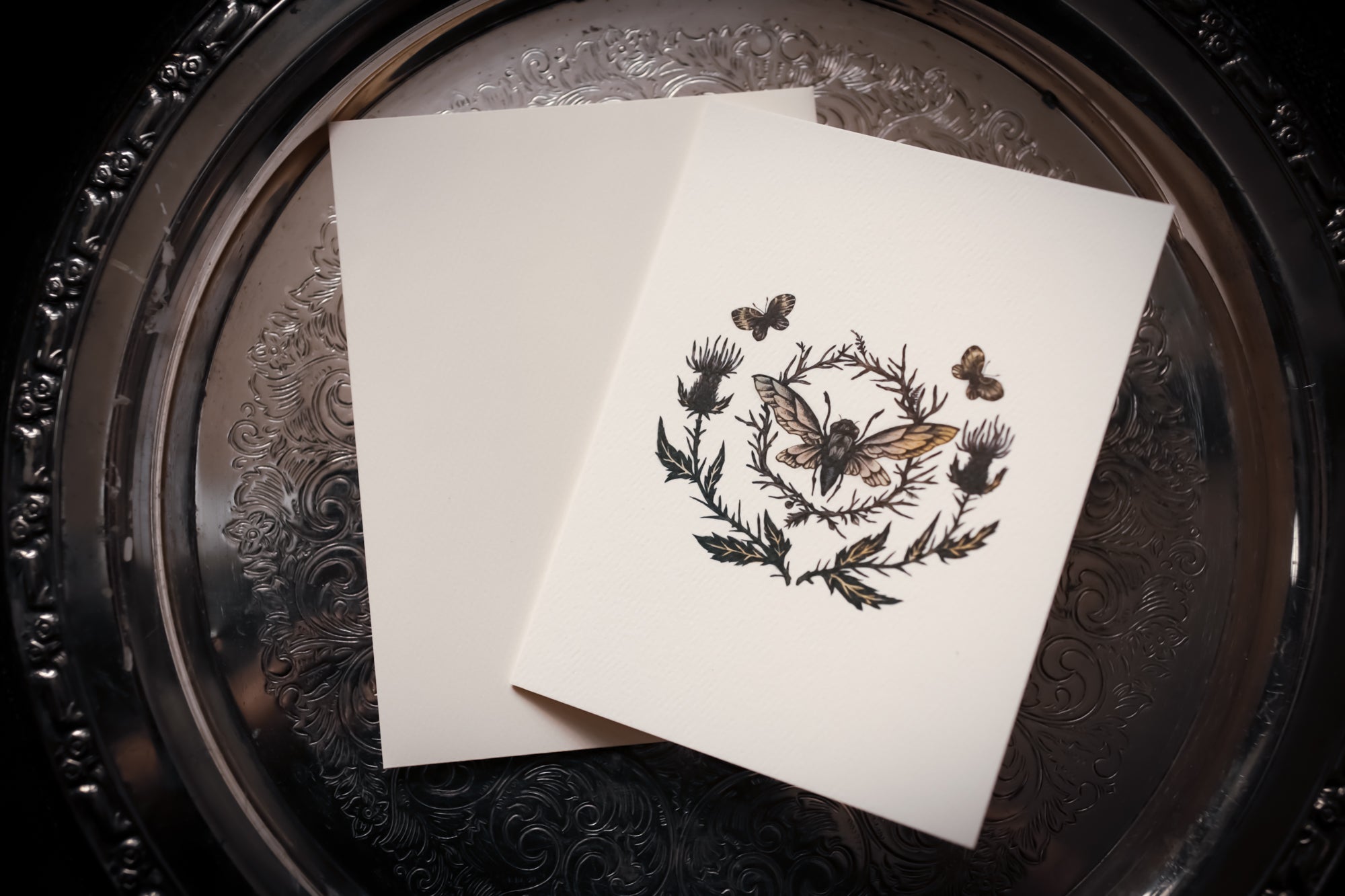 Perfumed Card: Cicada Wreath