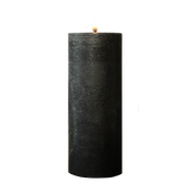 Black Beeswax Pillar Candles