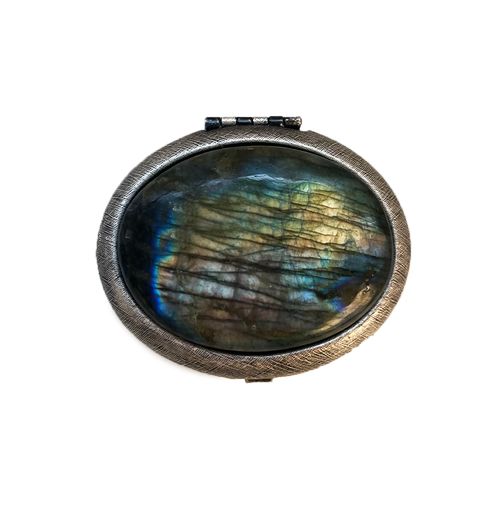 Labradorite Compact with Solid Perfume