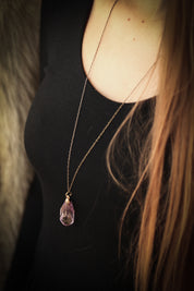 The Faceted Drop Perfume Amulet