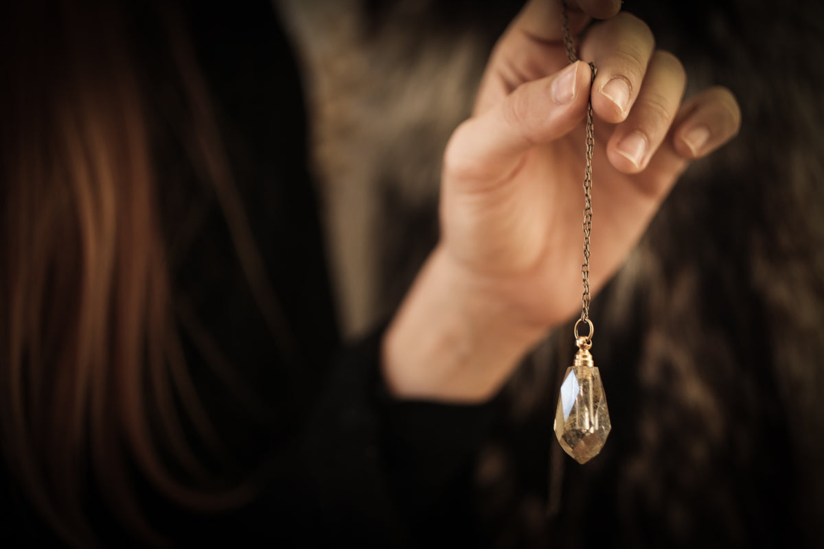 The Faceted Drop Perfume Amulet